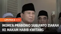 Calon Presiden nomor urut 2, Prabowo Subianto berziarah ke makam Habib Kwitang dan silaturahmi dengan Habib Ali Kwitang di Jakarta Pusat. Selain bersilaturahmi, Prabowo juga mengucapkan terima kasih atas doa yang dipanjatkan Habib Ali saat kampanye a...