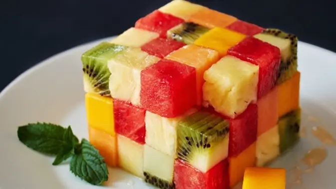 Salad Buah Kubus Tabur Madu Lifestyle Fimela Com