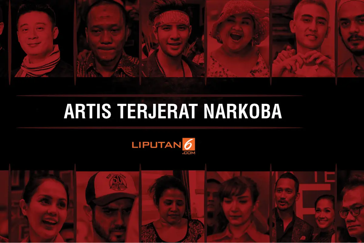 Banner grafis artis terjerat narkoba