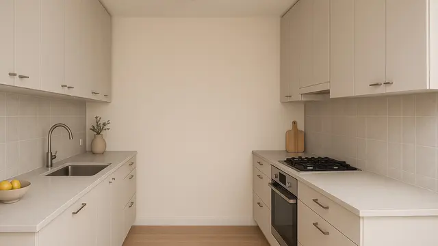 Model Dapur Sempit dengan Kabinet Minimalis, Bikin Rumah Mungil Lega/Ilustrasi AI