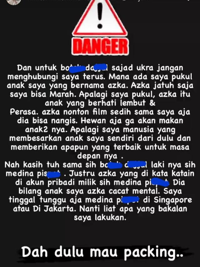 Unggahan Nikita Mirzani untuk Sajad Ukra. (Foto: Dok. Instagram @nikitamirzanimawardi_172)