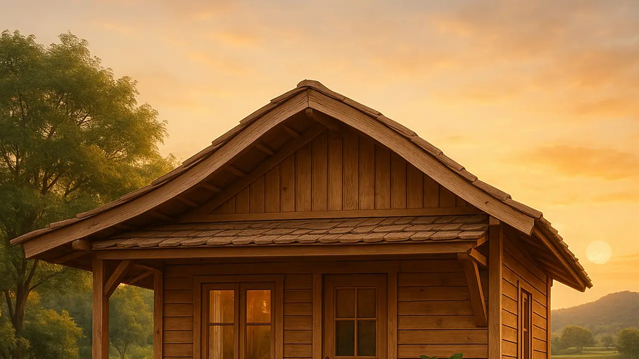 Model Rumah Kayu Sederhana Tapi Indah di Kampung