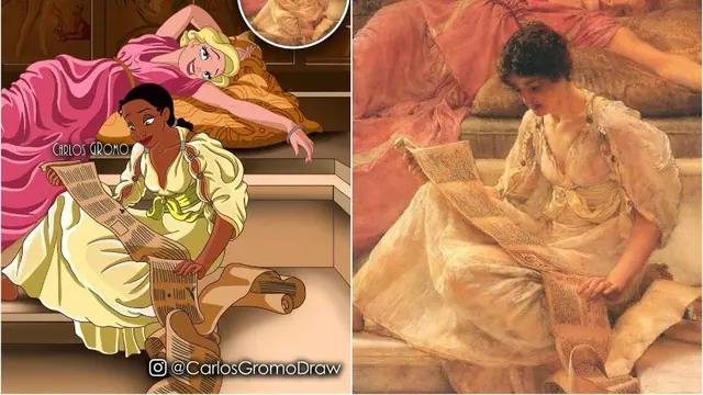 Terinspirasi Dari Sejarah Masa Lalu, Potret 7 Lukisan Mirip Tokoh Disney Ini Bikin Kagum