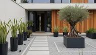 8 Model Taman Modern Tanpa Rumput yang Sedang Tren untuk Rumah Minimalis