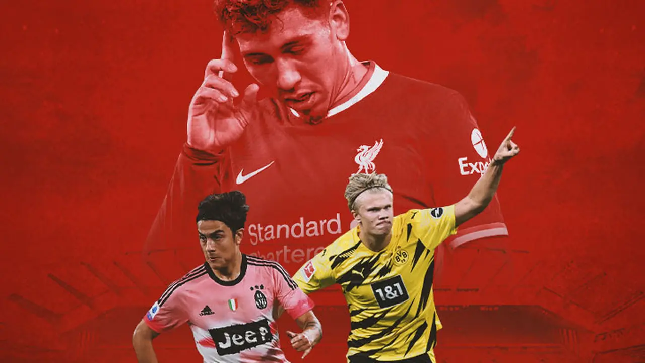Ilustrasi - Paulo Dybala, Roberto Firmino, Erling Haaland