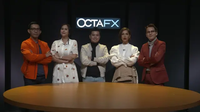 Aura Kasih dan sejumlah selebritas yang terlibat dalam program “Learn to Trade with the Stars.”