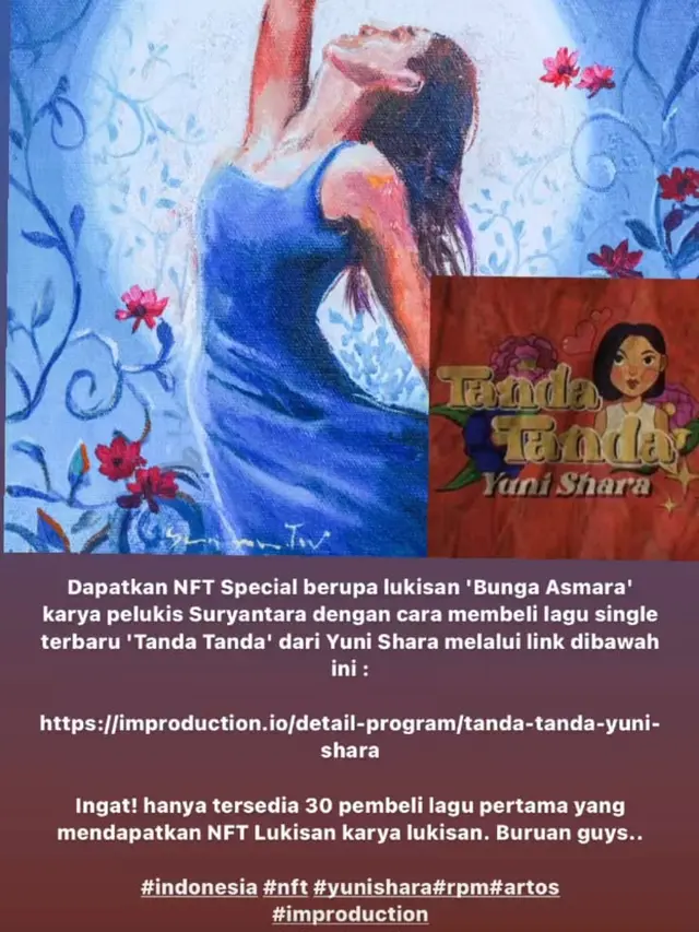 NFT lagu Yuni Shara
