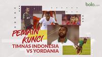 Pemain kunci Timnas Indonesia vs Yordania. (Bola.com/Dody Iryawan)