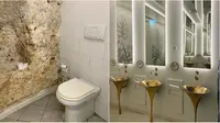 Potret toilet umum dengan interior mewah. (Sumber: Bored Panda / Norbi Whitney)
