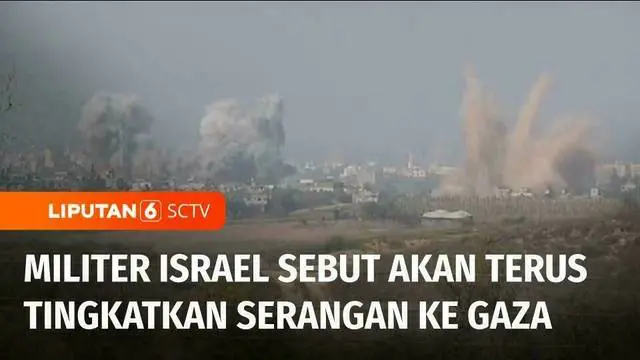 Militer Israel terus melakukan serangan udara ke wilayah Gaza. Hari Senin, kepulan asap dampak dari serangan udara Israel masih terlihat di Gaza.