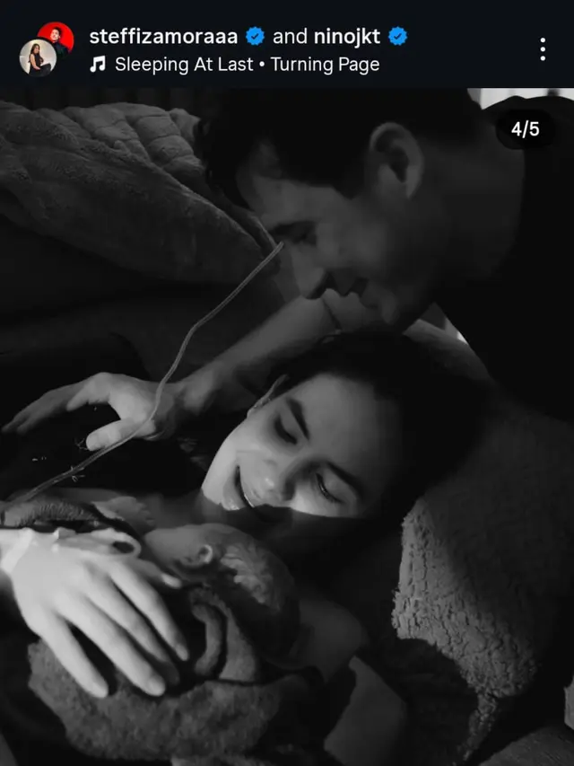 Nino Fernandez dan Steffi Zamora sambut kelahiran anak pertama. (Instagram/ steffizamoraaa)