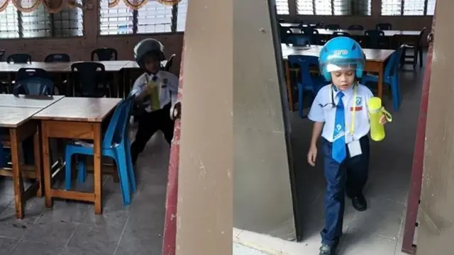 Takut Dimarahi Istri, Pria Ini Panik Kembali ke Sekolah Anaknya untuk Ambil Tupperware
