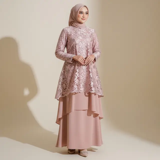 Gamis Terbaru 2025: Simple, Elegan, dan Kombinasi Brokat