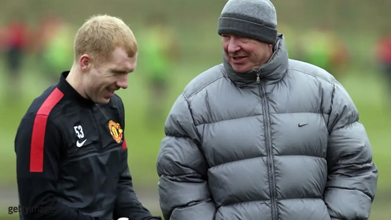 Paul Scholes dan Sir Alex Ferguson