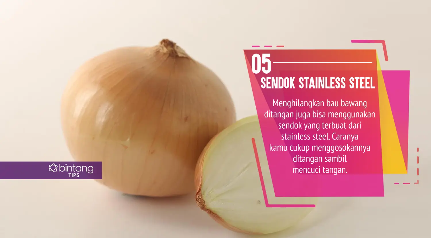 Cara hilangkan bau bawang di tangan. (Foto: Daniel Kampua, Digital Imaging: Nurman Abdul Hakim/Bintang.com)