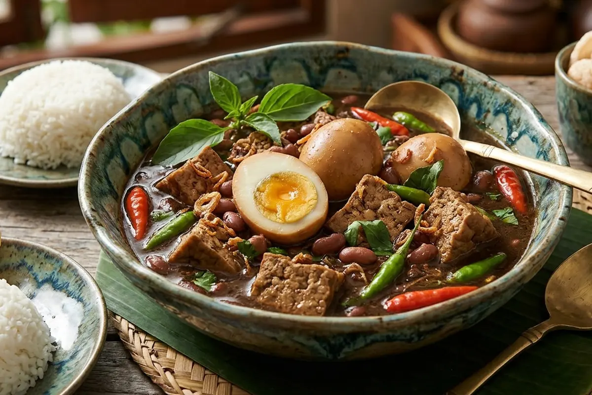 resep brongkos telur tahu (AI Generated)