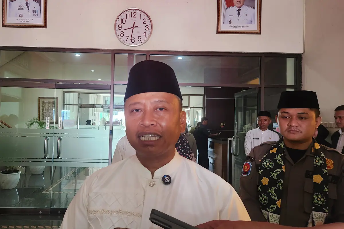 Wali Kota Depok, Supian Suri di Balaikota Depok.