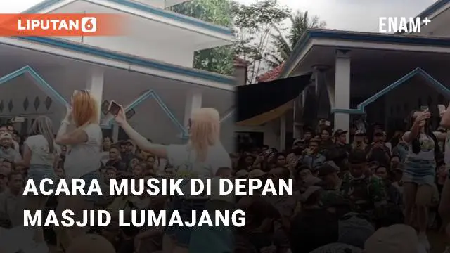 Beredar video viral terkait acara musik yang diadakan di depan masjid. Aksi tersebut terjadi di daerah Lumajang, Sabtu (16/09/2023)