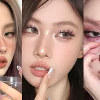 Eye makeup look ala douyin (foto: jellybean_xxdd)