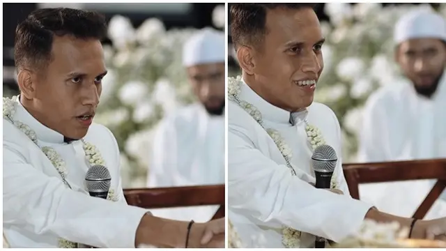6 Potret Pernikahan Adiba Khanza dan Egy Maulana, Abidzar Sebagai Wali Nikah