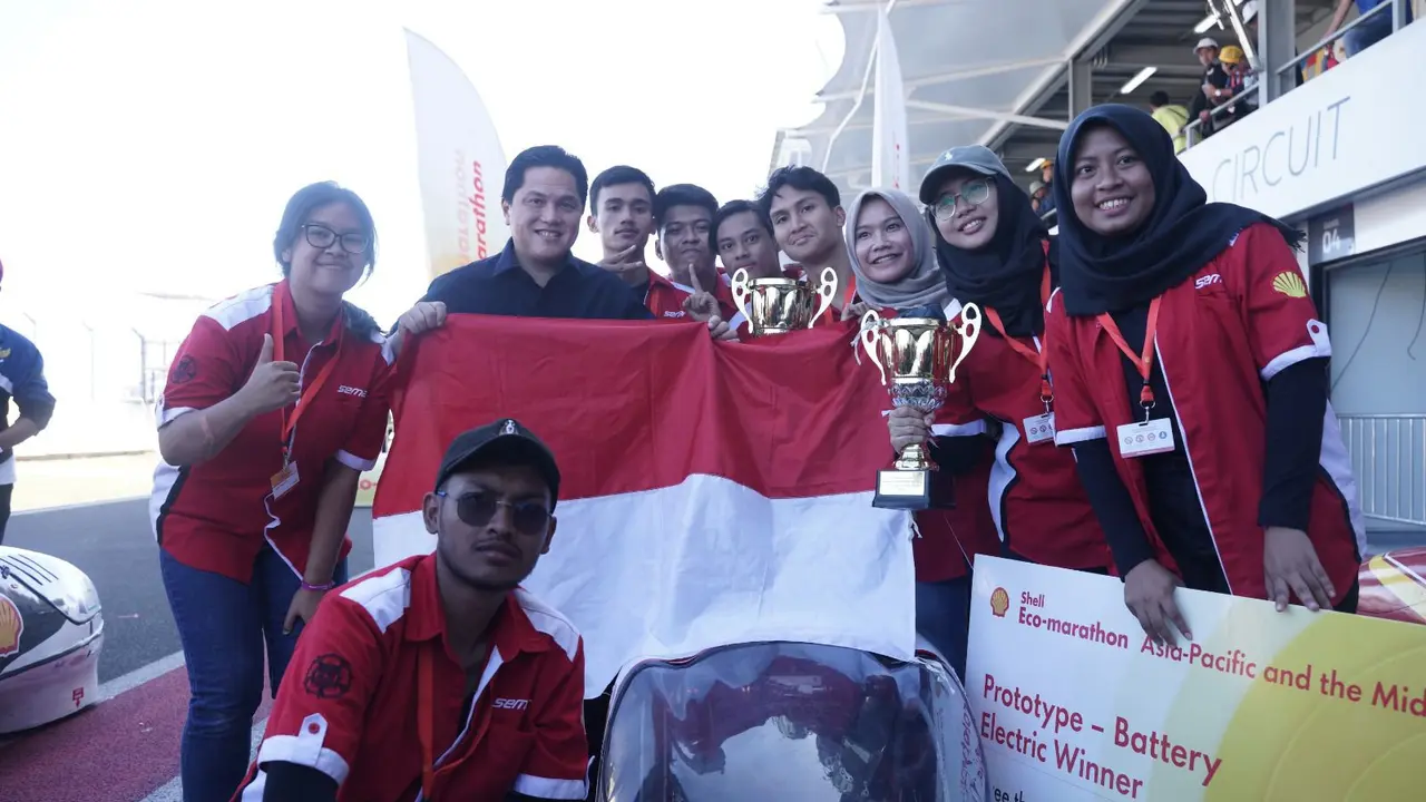 Menteri BUMN Erick Thohir melihat peluang kontribusi gelaran Shell Eco-marathon dalam proses transisi energi menuju energi bersih.