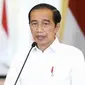 Presiden Joko Widodo (Jokowi) saat memberikan pernyataan terkait KRI Nanggala-402, Minggu, 25 April 2021 di Istana Kepresidenan Bogor, Provinsi Jawa Barat. (Biro Pers Sekretariat Presiden)