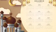 Ilustrasi kalender Islam, Hijriah. (Photo Copyright by Freepik)