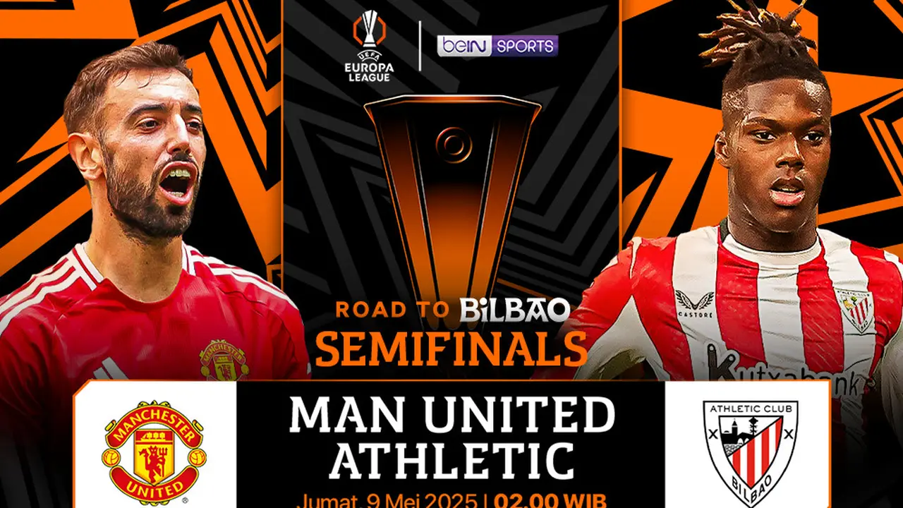 Saksikan Live Stream Semifinal Liga Europa: Manchester United vs Athletic Club Leg 2 di Vidio