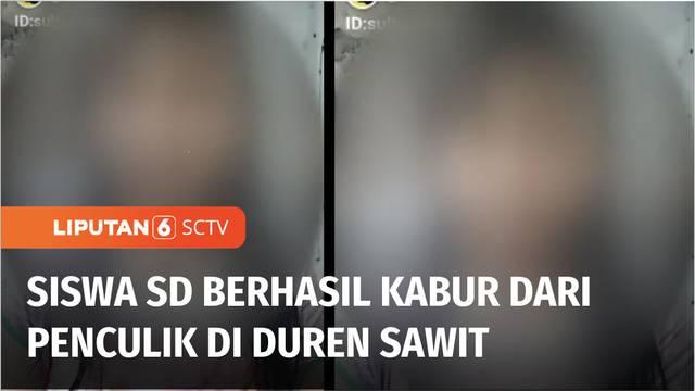 Seorang siswi Sekolah Dasar diduga akan diculik, saat berada di kawasan Pondok Kelapa, Duren Sawit, Jakarta Timur. Korban berhasil kabur dengan menendang kaki orang yang diduga akan menculiknya.
