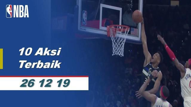 Berita Video aksi-aksi pemain terbaik NBA spesial Natal pada tanggal 26 Desember 2019
