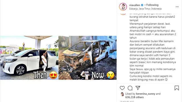 Via Vallen belum bayar asuransi mobil