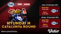 Link Live Streaming WSBK Superbike Catalunya 2021 di Vidio Pekan Ini, 18 dan 19 September 2021. (Sumber : dok. vidio.com)