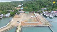 Pos Lintas Batas Negara (PLBN) Terpadu Serasan di Kabupaten Natuna, Kepulauan Riau. (Dok. Kementerian PUPR)