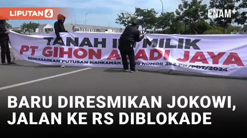 VIDEO: Pembayaran Belum Lunas, Akses Jalan ke RS yang Baru Diresmikan Jokowi Diblokade