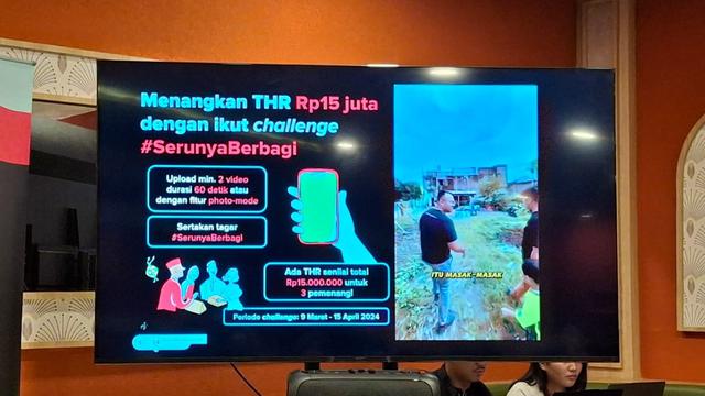 Challenge #SerunyaBerbagi dari TikTok