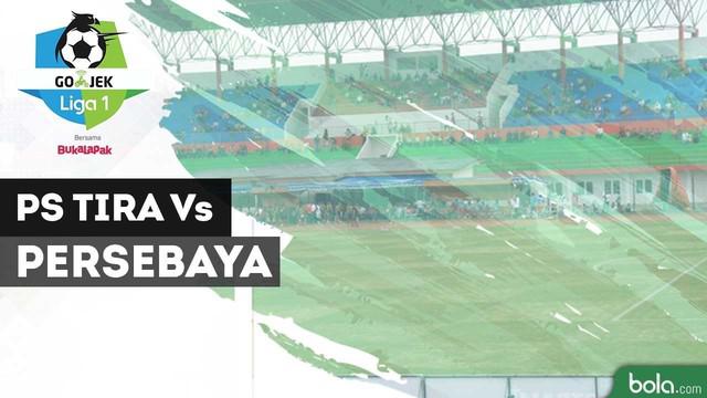 10 pemain Persebaya Surabaya meraih kemenangan atas PS Tira di Stadion Sultan Agung, Jumat (13/4/2018).