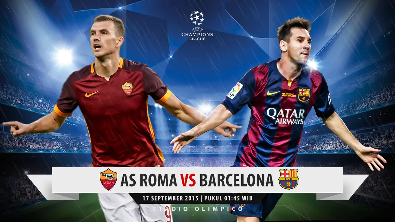 Prediksi AS Roma vs Barcelona (Liputan6.com/Yoshiro)