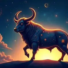 logo ramalan zodiak taurus (sumber: AI generated)