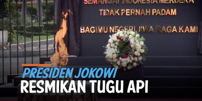 VIDEO: Presiden Jokowi Resmikan Tugu Api dan Bangun Patung Bung Karno