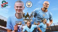 Manchester City - Ilustrasi Erling Haaland (Bola.com/Adreanus Titus)