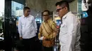 Dalam kesempatan itu, Budi enggan berkomentar lebih jauh tentang materi pemeriksaan yang ditanyakan penyidik. (Liputan6.com/Johan Tallo)