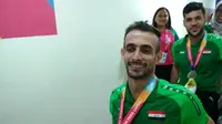 Atlet anggar sepatu roda Irak di Asian Para Games 2018, Ali Amman. (Asian Para Games 2018)