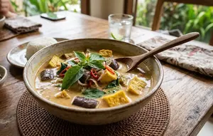 Resep Kuah Santan Terong, Tahu, dan Kemangi, Inspirasi Lauk Enak dan Wangi Aromatik