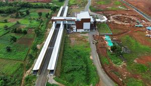 Pembangunan Stasiun Jatake merupakan bagian dari strategi penguatan layanan transportasi publik di kawasan penyangga Jakarta. (Foto: KAI)