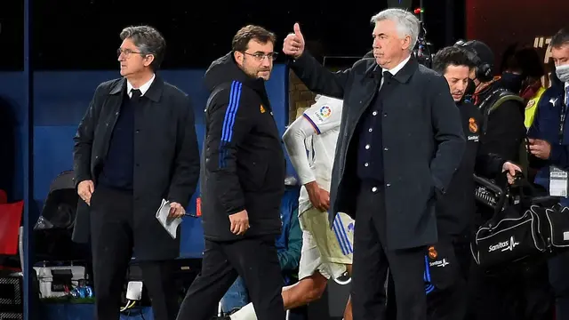 Pelatih Real Madrid, Carlo Ancelotti.