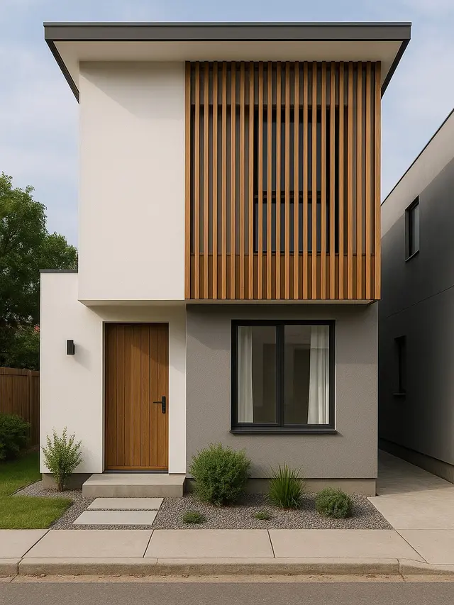 7 Model Rumah dengan Kisi Kayu (Wooden Slats), Estetik dan Adem hingga Ramah Lingkungan