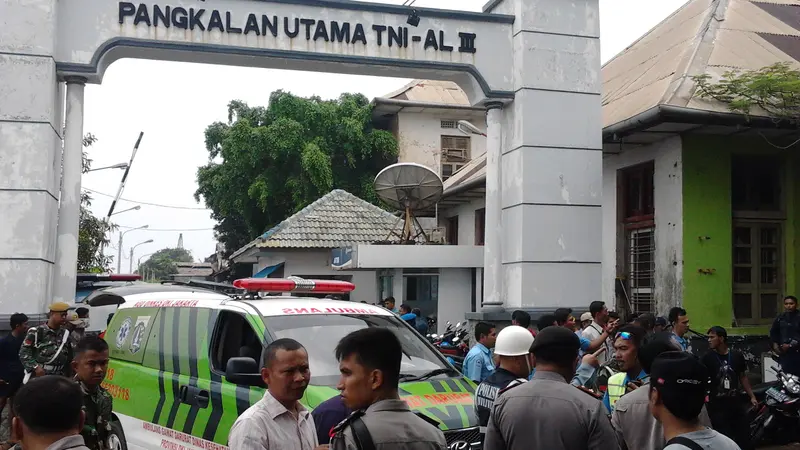 Lokasi ledakan gudang amunisi TNI AL di Tanjung Priok, Jakarta Utara