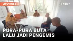 Miris, 2 Pengemis Pura-pura Buta di Bandung Diamankan
