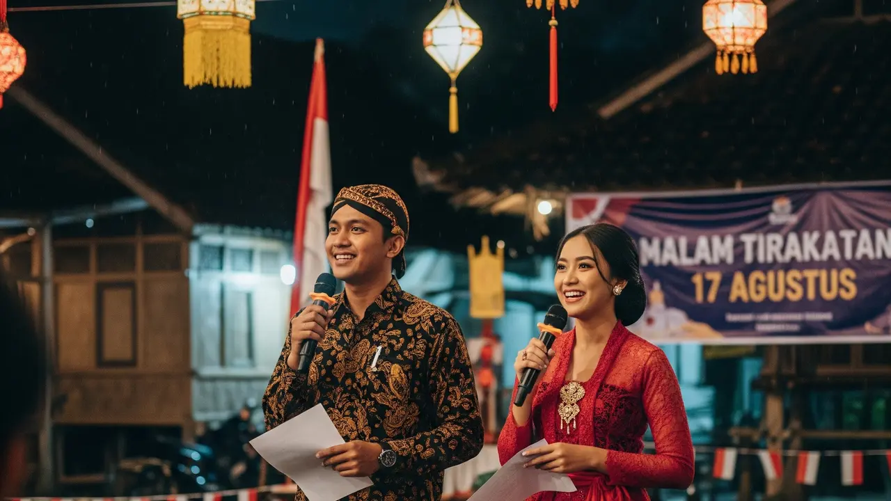 MC Malam Tirakatan 17 Agustus (Foto: Gemini AI)