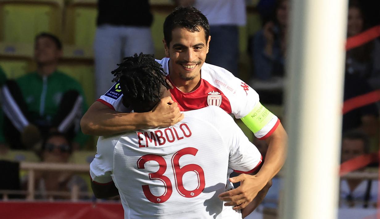 Wissam Ben Yedder. Seperti Karim Benzema, striker Prancis berusia 32 tahun milik AS Monaco ini juga total mencetak 2 kali hattrick pada tahun 2022. Kedua hattricknya dicetak pada musim 2021/2022 dan 2022/2023 di ajang Ligue 1. Hattrick pertama dicetak ke gawang Stade Bertois pada pekan ke-37 Ligue-1 musim 2021/2022 (14/5/2022), sementara hattrick kedua dicetak ke gawang Nantes pada pekan ke-9 Ligue 1 2022/2023 (2/10/2022). (AFP/Valery Hache)